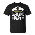 Boot Geschenk Humor Kapitän Opa Segelboot Papa Papi Meer T-Shirt