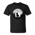 Bull Terrier Moon Bull Terrier Dog Holder  T-Shirt