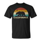 California Retro Vintage Bear Flag 70S T-Shirt