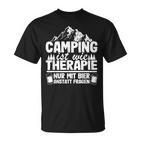 Camping Bier Spruch Wohnwagen Papa Opa Hobbycamper Camper T-Shirt