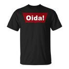 Cool Oida Austria Bavaria Text Logo  T-Shirt