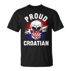 Croatia Men's Zagreb Croatia Hrvatska Black T-Shirt