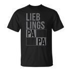 Damen Lieblingspapa Zusammengehöriges Familien Geschenk Für Papa Mit-Ausschnitt T-Shirt