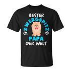 Damen Pomeranian Zwergspitz Papaatertag Papa Mit-Ausschnitt T-Shirt