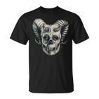 Dämonenschädel Demon Skull Totenkopf Teufel T-Shirt