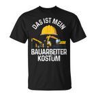 Das Ist Mein Bauarbeiter Costume Construction Site Construction Ladder T-Shirt