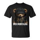 Desmiregal Des Mir Egal Teddy Slogan T-Shirt