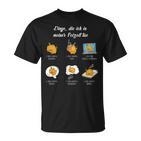 Dinge Die Ich In Meiner Freizeit Tue German Language Black T-Shirt