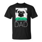 Dog Dad Pug Hunde Mops Papa T-Shirt