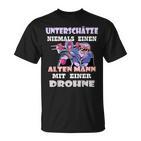 Drone Drone Pilot Grandpa Old Man  T-Shirt