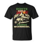 Echte Kerle Fahren Wohnmobil Camper T-Shirt