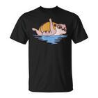 Erdmännchen Schwimmen Wildlife Hobbyschwimmer T-Shirt