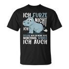 With Fart Hippo Ich Furze Nicht Ich Fuüstere Nur T-Shirt