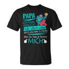 Father's Day Papa Superheroersucht Das Beste Geschenk Father S T-Shirt