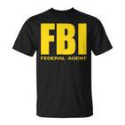 Fbi Federal Bureau Of Investigation Chest Logo Agent T-Shirt