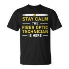 Fiber Optic Technician Sty Calm Lustige Optische Faser T-Shirt