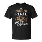 Finally Rente Zeit Für Important Pensioner Bike Black T-Shirt