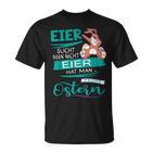 Easter Bunny Frohe Ostern Rabbit Easter Eggs Search Man T-Shirt