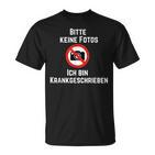Photo Bitte Keine Fotos Ich Bin Krank German T-Shirt