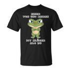 Saying Frog Einer Von Uns Beiden Ist Klüger Als Du T-Shirt