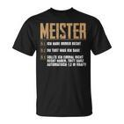 Saying For Meister Rules Meistertestung Craft T-Shirt