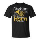 Glück Ist Wenn Das Horn Einsatzt Musician Hornist T-Shirt