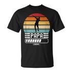 Herren Lustig Papa Loading Bald Papaater Ich Werde Papa T-Shirt