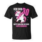 Ich Bin 30 Bitte Hilft Sie Mir Auf Unicorn 30Th Birthday S T-Shirt