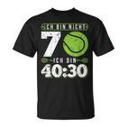 Ich Bin Nicht 70 Jahre Tennis 70Th Birthday T-Shirt