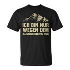 Ich Bin Nur Wegen Dem Kaiserschmarrn Hier T-Shirt, Lustiges Motiv Tee