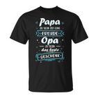 Ich Habe Zwei Titel Papa Besterateratertag Du Wirst Opa T-Shirt