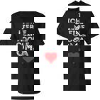 Ich Liebe Meine Coole Oma Herz Ich Liebe Meine Black S T-Shirt
