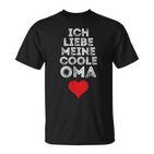 Ich Liebe Meine Coole Oma Herz Ich Liebe Meine Black S T-Shirt