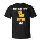 Ich Mag Halt Enten Badeente Ente T-Shirt