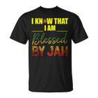 Ich Weiß Ich Bin Gesegneton Jah Rasta T-Shirt