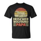 Irischer Wolfshund Papa Irish Wolfhound Windhund Besitzer T-Shirt