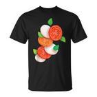 Italian Caprese Salad Tomato Basil Mozzarella Foo T-Shirt