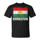 Kurdistan Flag Rojava Kurdish Kurds T-Shirt