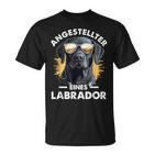 Labrador Employee Slogan Dog T-Shirt