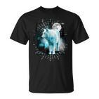 Lone Wolf Wolf Moon Wildlife  T-Shirt