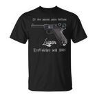 Luger Treffsicher Seit 1908 Pistol Parabellum 9 Mm T-Shirt