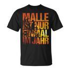 Malle Ist Nur Einmal Im Jahr S T-Shirt