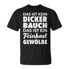 Männer Kein Dicker Bauch Feinkost Gewölbe Papaatertag T-Shirt