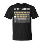 Meine Tastatur Daumen HochAter Papa Nachricht Dad Message T-Shirt