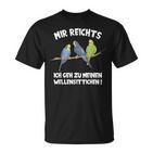 Mir Reichts Ich Geh Zu Meinen Budgies Vogelfreund T-Shirt