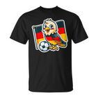 Niedlicher Adler Deutsch Banner Fan Deutschland Flagge T-Shirt