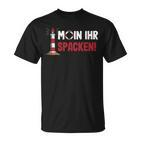 Norddeutsch Moin Ihr Spacken Flat German T-Shirt