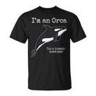 Orca Killer Whale Costume Ich Bin Ein Orca People Costume T-Shirt