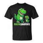 Papa Papasaurusatertagatertagsgeschenk Dino Papa T-Shirt