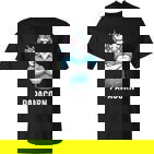 Papacorn Papa Tochter Einhörner Bodybuilding Vater Vatertag T-Shirt